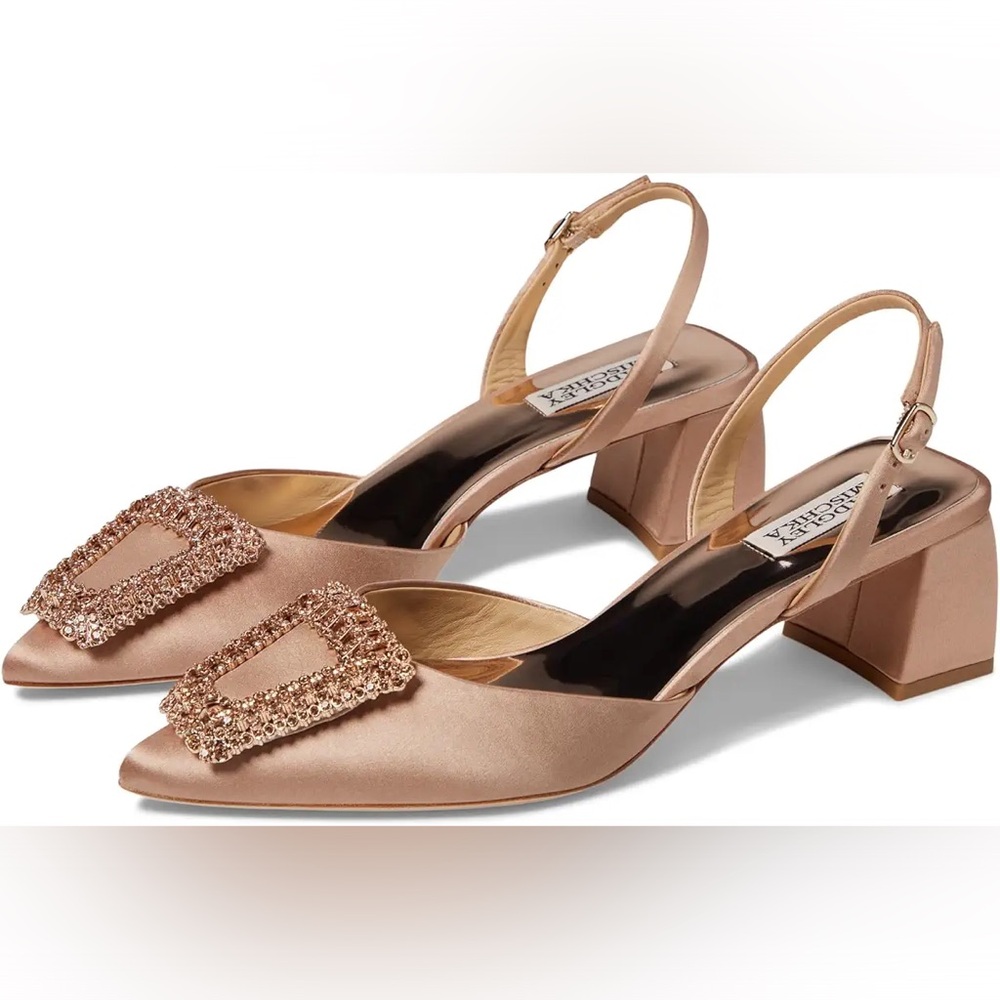 🆕Emmie Warm Nude by Bradley Mischka SZ 6 2” heel